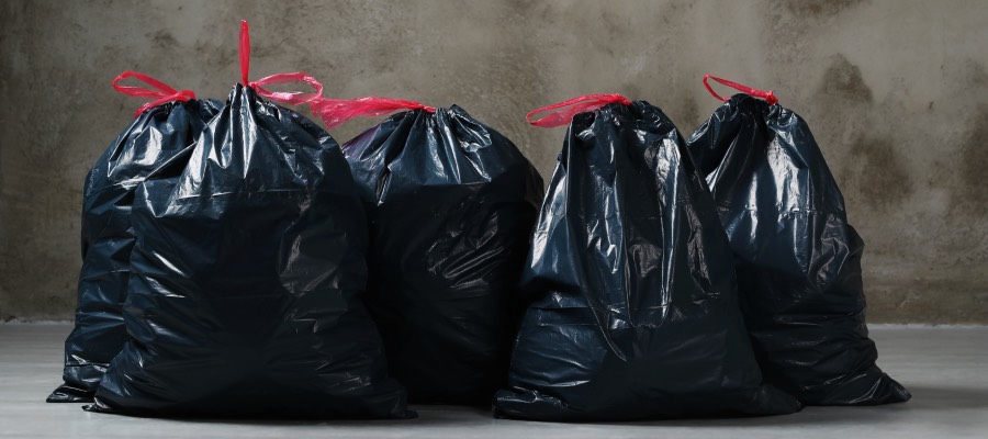 garbage trash bags not safe moving
