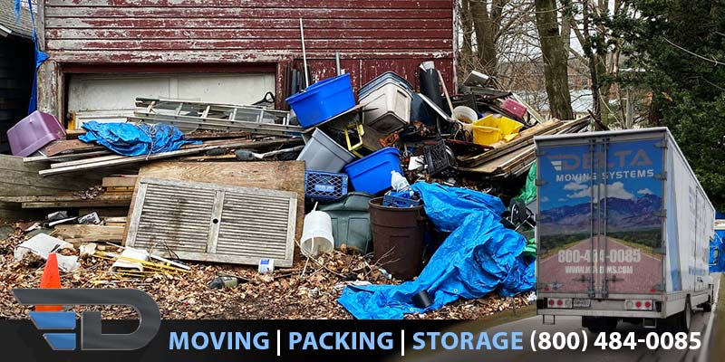 get trash removal before moving