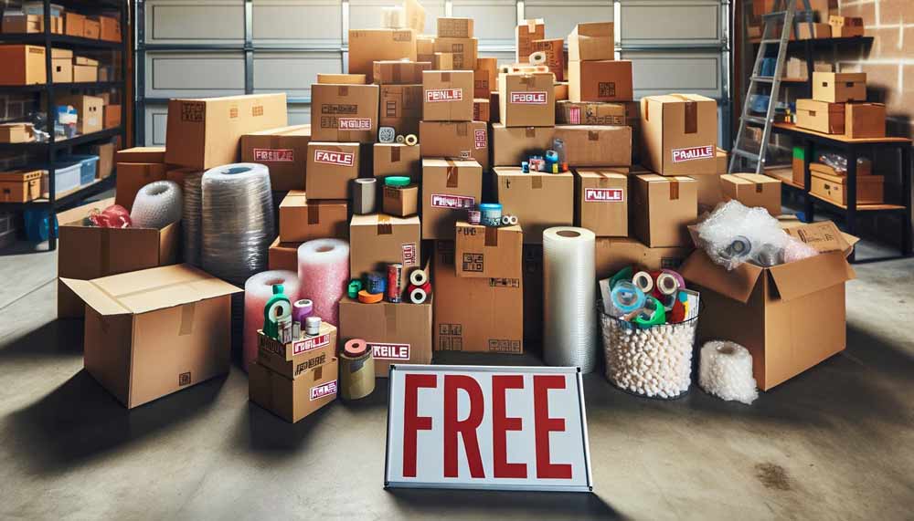free packing materials in houston tx